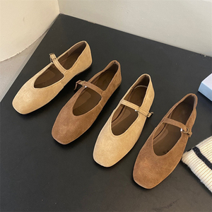 2025 Lightweight Ballet Flat Casual <b>Shoes</b> <b>Soft</b> Sheepskin Comfortable Slip-On Design for Daily Work and Walking Style - Product Image 5