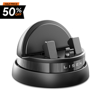 LISEN 2026 Nouveau support de tableau de bord de voiture à rotation 360° antidérapant, support de téléphone stable en silicone pour iPhone 17 16 Pro Max