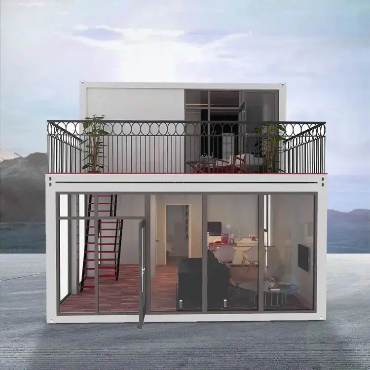 Volledig Gemeubileerd Aanhangwagenhuis Mobiele Kleine Huizen Villa Modulair Huis Flat Pack Prefab Containerhuis