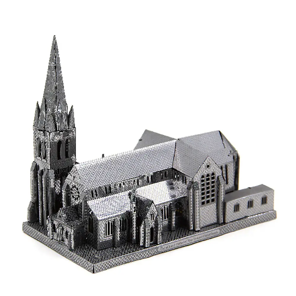 لعبة ألغاز معدنية ثلاثية الأبعاد لنموذج كاتدرائية الكنيسة المسيحية