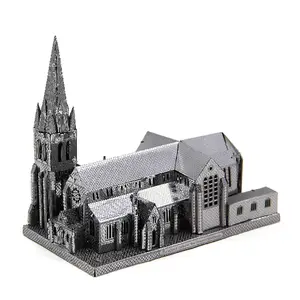 Christchurch Kathedraal Model Speelgoed Diy 3d Puzzel Metalen Spel