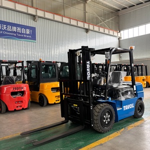 Forklift Diesel Tavol 3T Ban Solid Tugas Berat Counterweight Besi Cor Tiang Tiga Tingkat Hidrolik Untuk Penggunaan Dalam Ruangan - Product Image 5