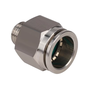 Piezas neumáticas de cobre de la serie PC, accesorios de manguera de aire de conexión a presión, orificio de PC de 4mm-16mm, una variedad de tamaños de rosca - Product Image 1