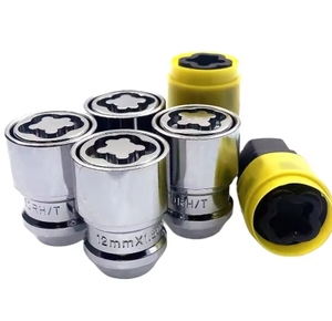 Kit de clés <span class=keywords><strong>antivol</strong></span> pour <span class=keywords><strong>écrou</strong></span>s de roue, outil de démontage compatible <span class=keywords><strong>BMW</strong></span> / Mercedes-Benz, chromé, classe métrique 4.8 6.8 - Product Image 5