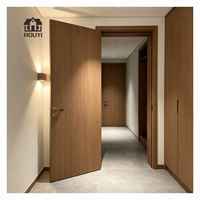 Porte WPC sur mesure 800x2000mm résistante à l'humidité pour hôtel et appartement, prix usine