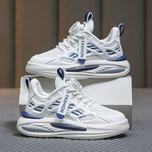 Zapatillas Deportivas Nuevas para Niños, Transpirables, con Malla, Botón de Ajuste en los Cordones, para Deportes, Correr, Escuela - Product Image 4