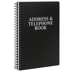 Libreta <span class=keywords><strong>de</strong></span> Direcciones y Teléfonos con Espiral, 384 Contactos, Organizador <span class=keywords><strong>de</strong></span> Nombres, Direcciones, <span class=keywords><strong>Correos</strong></span> Electrónicos y Números <span class=keywords><strong>de</strong></span> Teléfono - Product Image 1