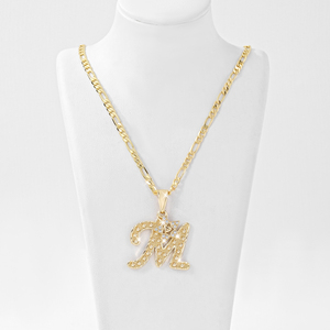 <span class=keywords><strong>Collana</strong></span> Religiosa Stile Preghiera dell'Amore <span class=keywords><strong>con</strong></span> Ciondolo a Stella e <span class=keywords><strong>Lettera</strong></span> a Forma di <span class=keywords><strong>M</strong></span>, Pendente <span class=keywords><strong>con</strong></span> Zirconi Placcato Oro per Donne - Product Image 6