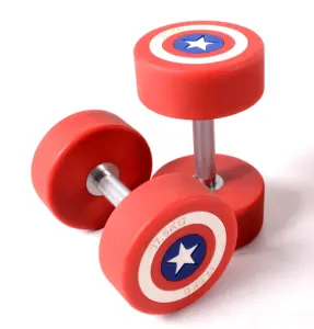 Captain America PU Odorless Dumbbell Set