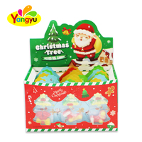 Gommes à mâcher aux fruits assorties sur le thème de Noël, qualité supérieure, sur carte blister