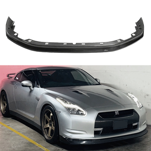 Lèvre de pare-chocs avant en Fiber de carbone de Style Zele pour <span class=keywords><strong>Nissan</strong></span> <span class=keywords><strong>GTR</strong></span> R35 2008-2016 modèle années nouvelle condition lèvre avant - Product Image 1