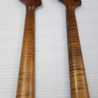Manche de basse en érable flammé rôti W touche en palissandre 21 frettes Satin Jbass cou Satin