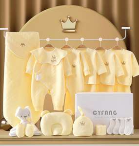 ชุดของขวัญเสื้อผ้าเด็กแรกเกิดสำหรับเด็กผู้หญิง 12 ชิ้น เหมาะสำหรับเด็กแรกเกิดถึง 3 เดือน - Product Image 3