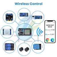 TZT Kit pemula dasar untuk Kit, papan pengembangan WIFI ESP32 ESP-32S untuk Kit pembelajaran proyek Arduino dengan tutorial ESP32