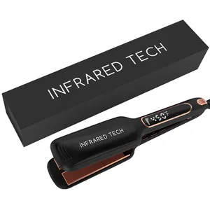 Professional Portable Infrared Titanium Flat Irons Wholesale Private Label Customize Hair Straightener