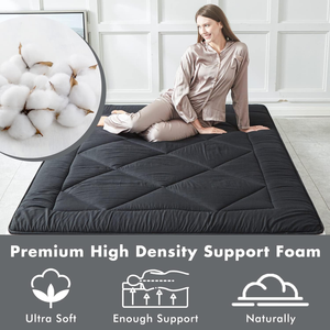 Materasso in Schiuma Extra Spesso, Materassino Pieghevole Portatile per Ospedale e Casa, Letto Traspirante da Pavimento per Ospiti e Campeggio - Product Image 4