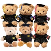 Ours en peluche super doux et mignon de 30 cm, non rembourré, personnalisé, avec rembourrage en coton PP et broderie