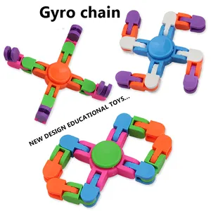 Đầy Màu Sắc Nhựa Gyro Chain Cho Trẻ Em, DIY Giáo Dục Đồ Chơi, New Arrivals