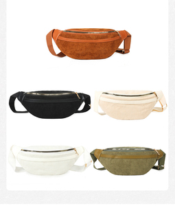 Sac <span class=keywords><strong>banane</strong></span> classique en velours côtelé WAALUU avec logo personnalisé, grand sac <span class=keywords><strong>banane</strong></span> <span class=keywords><strong>vintage</strong></span> pour femme - Product Image 4