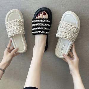 <span class=keywords><strong>Sandales</strong></span> pour femmes de créateur, pantoufles en cuir de luxe pour femmes, chaussures plates, <span class=keywords><strong>sandales</strong></span> <span class=keywords><strong>Oran</strong></span>, chaussures de fête, chaussures de mariage - Product Image 5