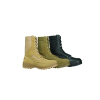 Bottes tactiques Belleville respirantes style hiver à lacets en cuir de vachette véritable et caoutchouc PU – Équipement de défense