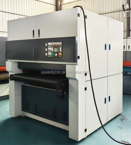 Automatische drie-kopige schuurmachine voor multiplex, MDF en hout, hoge precisie CNC 3-kopige bandkalibrerende schuurmachine voor hout - Product Image 3