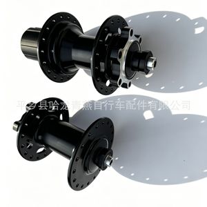 Moyeux de roue de vélo 32H en alliage d'aluminium, axe en acier à dégagement rapide, pièces de roue arrière noires - Product Image 5
