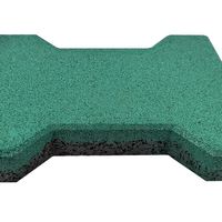 Dalles de sol emboîtables antidérapantes en SBR haute densité, antistatiques, durables et écologiques pour gymnases et aires de jeux