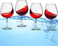 Offre Spéciale gobelet à vin rouge de luxe Tritan verres à vin sans pied incassables gobelet à vin en plastique de qualité supérieure
