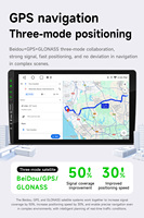 Autoradio multimédia BQCC ANDROID 2 Din 9 pouces avec navigation GPS, écran partagé, aide au recul, placement sur tableau de bord