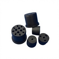 Bouchon d'étanchéité personnalisé étanche 8 voies en caoutchouc EPDM/Silicone, durable, 30~90 Shore, pour câbles à fibre optique multiples, anti-poussière