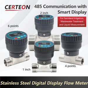 Интеллектуальный inline датчик трубы с дисплеем из нержавеющей стали RS485 для орошения расходомер - Product Image 2