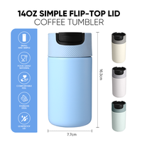Everich Tasse à thé en acier inoxydable 304 à double paroi isolée, tasse à café/lait graduée avec bouteille sous vide pour les voyages, cadeau