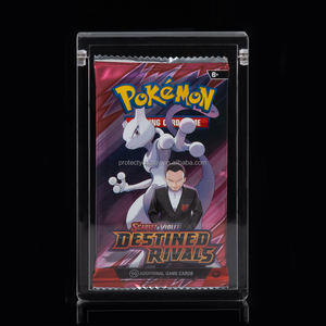 <span class=keywords><strong>MTG</strong></span> TCG 포켓몬 카드 부스터 팩 아크릴 케이스 용 아크릴 부스터 팩 디스플레이 케이스 마그네틱 뚜껑 - Product Image 2