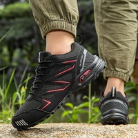 Sepatu Pria Modis Ukuran Besar yang Dapat Disesuaikan, Sepatu Lari Off-road, Sepatu Olahraga, Sepatu Hiking Outdoor, Sepatu Hiking