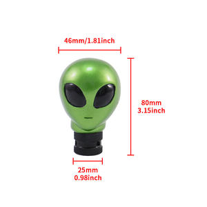 हरे चूना एलियन ufo गियर शिफ्ट नॉब एल्यूमीनियम मिश्र धातु कार गियर नॉब 8 सेमी गियर नॉब मैनुअल कार प्रतिस्थापन के लिए कार - Product Image 2