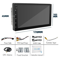 Radio con GPS para coche, reproductor Multimedia con Android, pantalla táctil, 2 DIN, Universal, estéreo, DVD, Carplay
