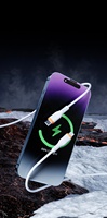 Câble de données Type-C 60W en TPE de 1 m, cuivre pur pour téléphone portable (iOS / Android)