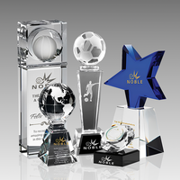 Noble Vente en gros Taille personnalisée Crystal Awards Diamant Trophée Gravure gratuite Crystal Diamond Awards