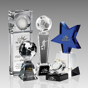 Premi di cristallo di dimensioni personalizzate nobili all'ingrosso con trofeo di diamante per incisione gratuita con diamanti - Product Image 5