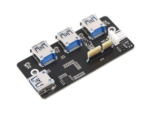 Adaptateur Waveshare PCIe vers USB 3.2 Gen1, conçu pour la carte IO Raspberry Pi Compute Module 4, 4 ports USB haute vitesse K765 - Product Image 4