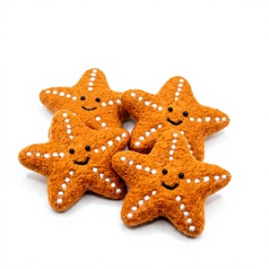 Handmade Traditional Eco-Friendly Certified Wool <b>Felt</b> Starfish Wall Hanging Large Cute Ocean <b>Animal</b> Decor Indoor Christmas - Product Image 1