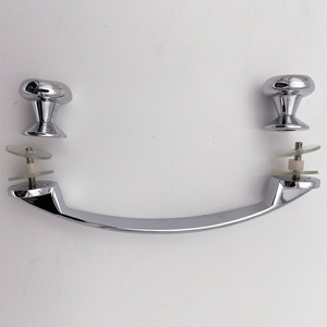 Kellyto Zinc Alloy <b>Shower</b> Handle 145mm Hole Spacing Bow Shape For Glass Door Bathroom <b>Accessory</b> - Product Image 2