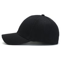 Cappellino da Baseball da Donna in Tinta Unita Nero, Traspirante, con Protezione Solare, per Esterni, Primavera-Estate