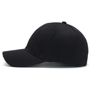 Gorra de Béisbol de Color Sólido para Mujer, Negra, de Sarga Transpirable, Protección Solar, para Exteriores, Primavera Verano - Product Image 1