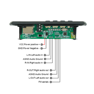 5V 12V Car Audio <strong>Module</strong> <strong>with</strong> <strong>MP3</strong> WMA <strong>Decoder</strong> Board Wireless Bluetooth <strong>USB</strong> TF Radio ICs-Remote Control Car Accessories - Product Image 3