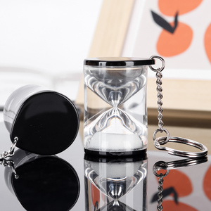 New Fashion Personality Acrylic Mini Hourglass <b>Keychain</b> <b>Custom</b> Logo Colors Sand timer <b>Keychain</b> for Personalized Gifts - Product Image 4