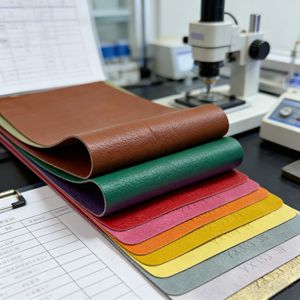 Pelle Sintetica Decorativa in Vinile di Grado Marino per Rivestimenti Interni di Mobili, Stampa a Blocchi, Adesiva, per Sedili di Barche e Borse in PVC - Product Image 4