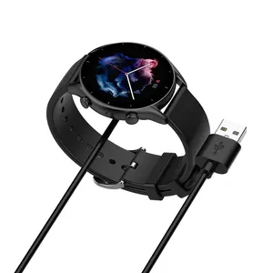 Cargador de Repuesto para Reloj Inteligente Amazfit <span class=keywords><strong>T</strong></span>-<span class=keywords><strong>Rex</strong></span> <span class=keywords><strong>2</strong></span>/GTS 3/GTR 3/GTR3 <span class=keywords><strong>Pro</strong></span> con Conexión Magnética, Cable de Carga de Plástico de 33 pies - Product Image 3