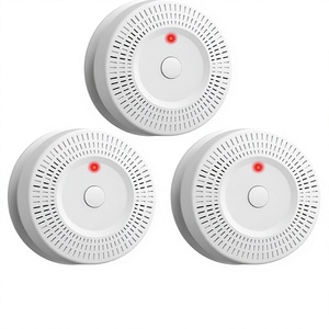 Détecteur de fumée fonctionnant sur piles 9V avec indicateur LED, alarme sonore et <span class=keywords><strong>bouton</strong></span> de silencieux - Product Image 1